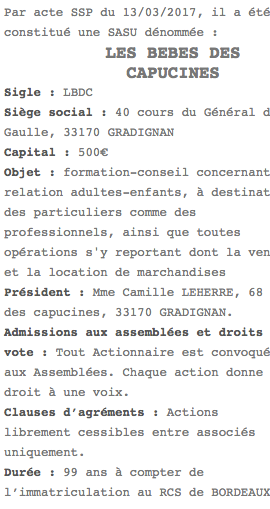 les bebes des capucines